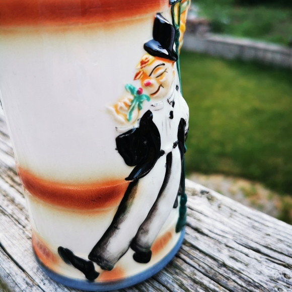 Vintage Drunk Man Show Me The Way to Go Home Porcelain Beer Stein Japan - Picture 7 of 17